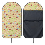 Pastel Macaron Pattern Print Waterproof Car Seat Cover