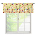 Pastel Macaron Pattern Print Window Valance