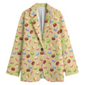 Pastel Macaron Pattern Print Women's Blazer