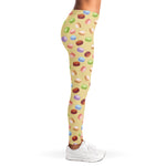 Pastel Macaron Pattern Print Women's Leggings