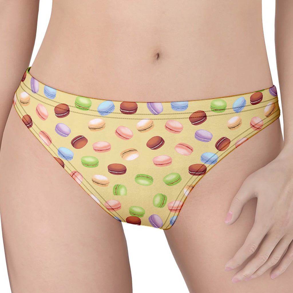 Pastel Macaron Pattern Print Women's Thong