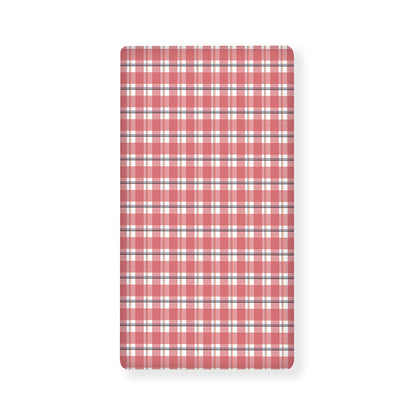 Pastel Madras Pattern Print Baby Crib Sheet
