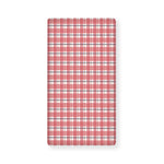 Pastel Madras Pattern Print Baby Crib Sheet