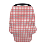 Pastel Madras Pattern Print Baby Seat Cover