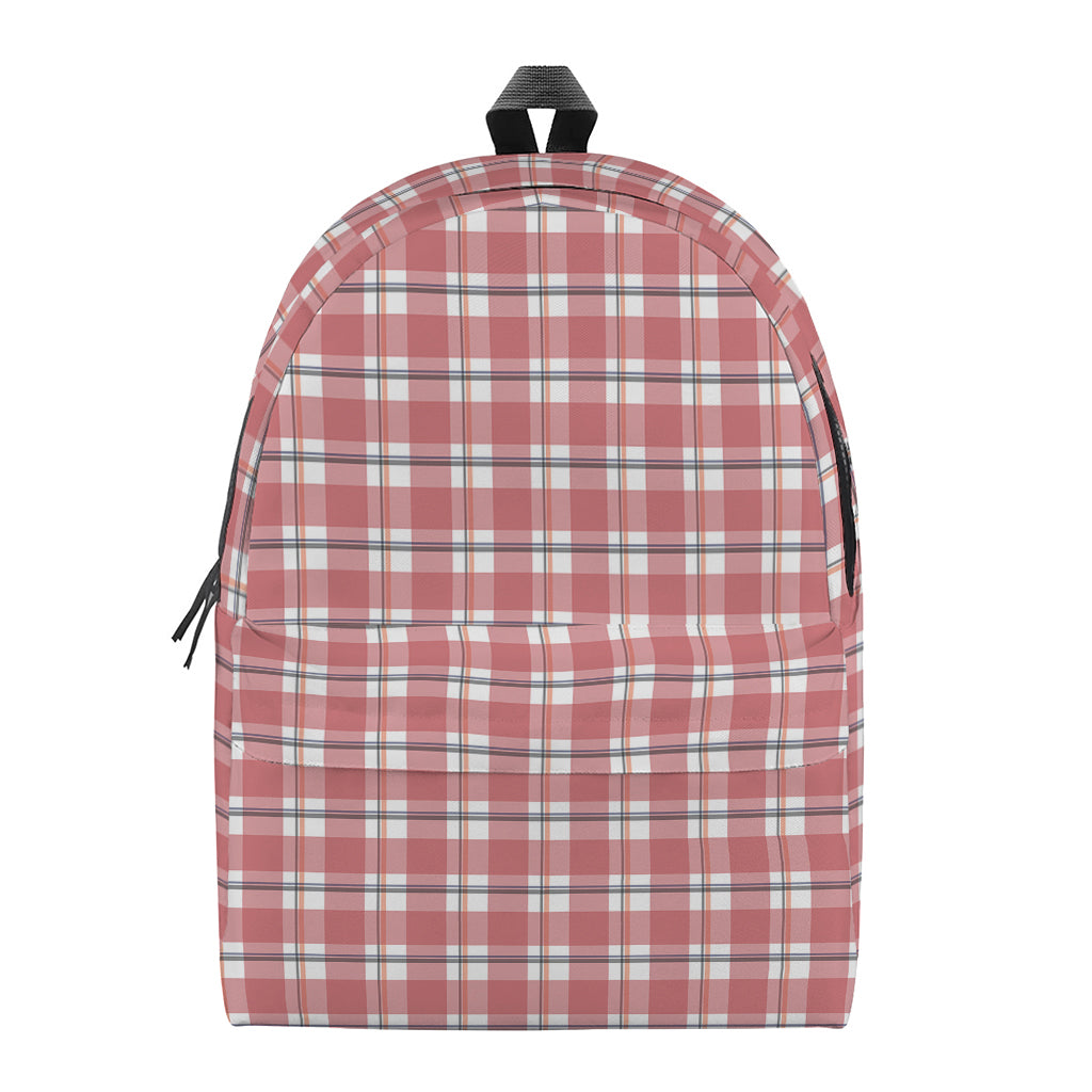 Pastel Madras Pattern Print Backpack