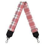 Pastel Madras Pattern Print Bag Strap