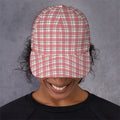 Pastel Madras Pattern Print Baseball Cap