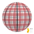 Pastel Madras Pattern Print Basketball