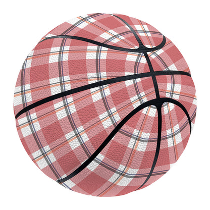 Pastel Madras Pattern Print Basketball