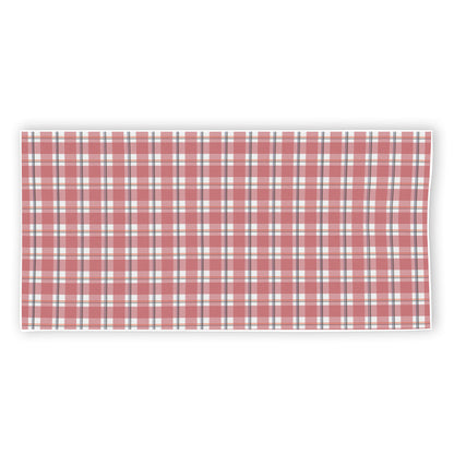 Pastel Madras Pattern Print Beach Towel