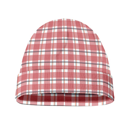 Pastel Madras Pattern Print Beanie