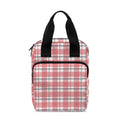 Pastel Madras Pattern Print Bible Tote Bag
