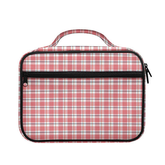 Pastel Madras Pattern Print Briefcase Bible Bag