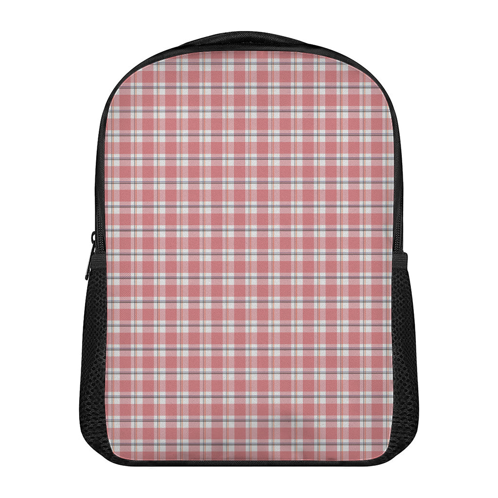 Pastel Madras Pattern Print Casual Backpack