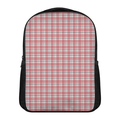 Pastel Madras Pattern Print Casual Backpack