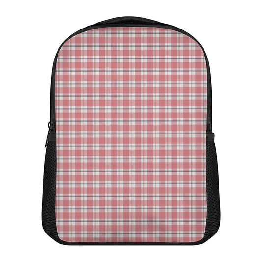 Pastel Madras Pattern Print Casual Backpack
