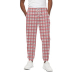 Pastel Madras Pattern Print Cotton Pants