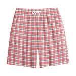 Pastel Madras Pattern Print Cotton Shorts