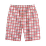 Pastel Madras Pattern Print Cotton Shorts