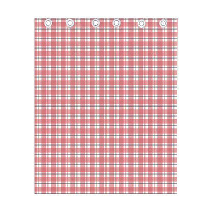 Pastel Madras Pattern Print Curtain