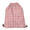 Pastel Madras Pattern Print Drawstring Bag
