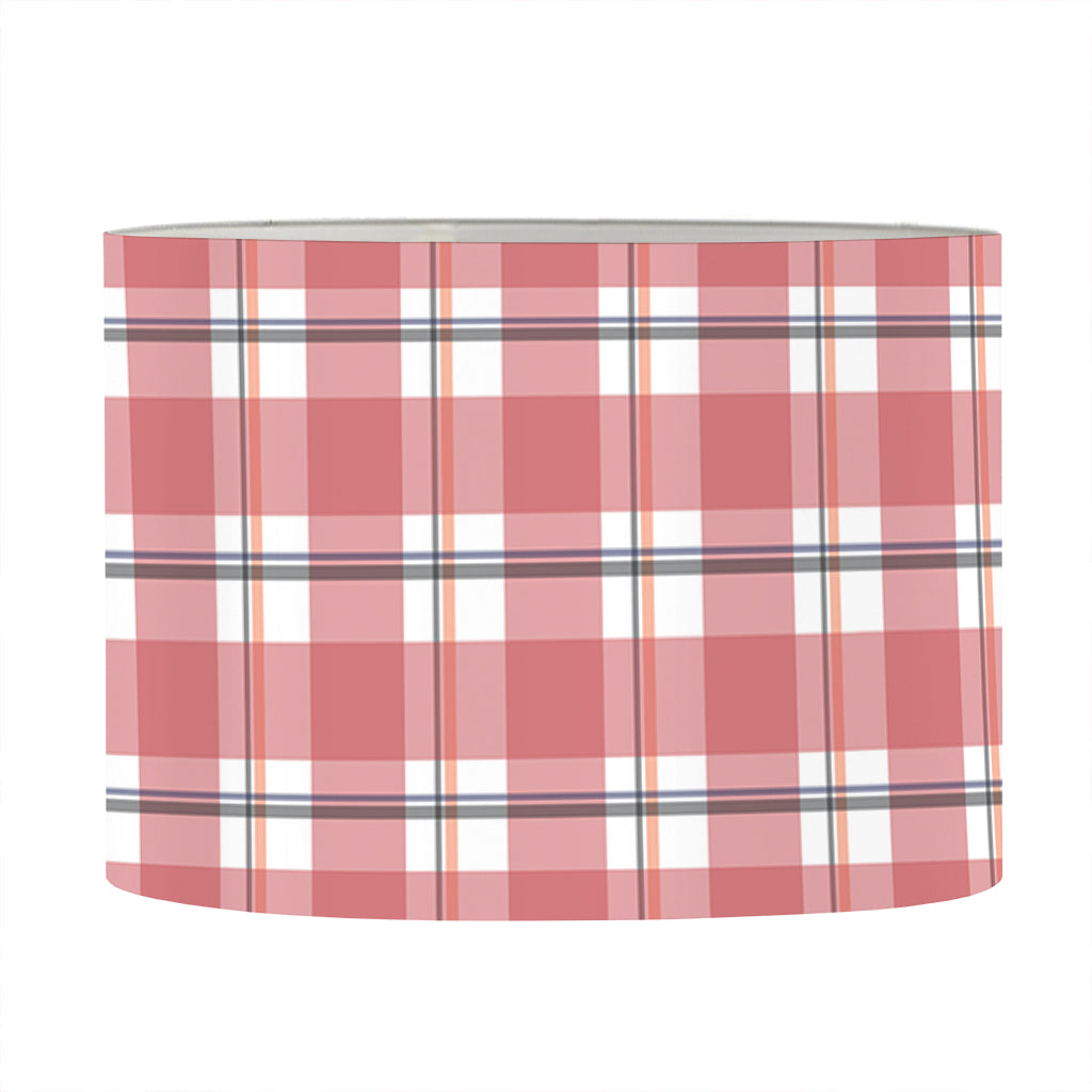 Pastel Madras Pattern Print Drum Lamp Shade