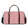 Pastel Madras Pattern Print Duffel Bag