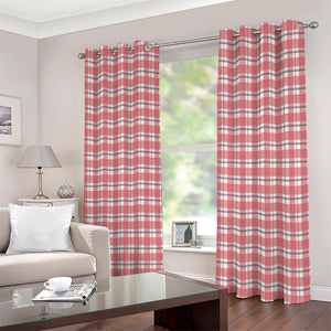 Pastel Madras Pattern Print Extra Wide Grommet Curtains