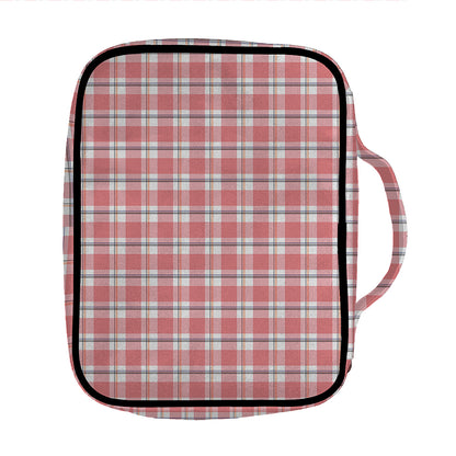Pastel Madras Pattern Print Front Pocket Bible Bag