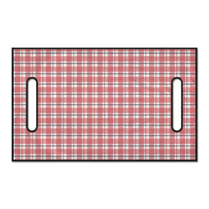 Pastel Madras Pattern Print Golf Cart Seat Cover