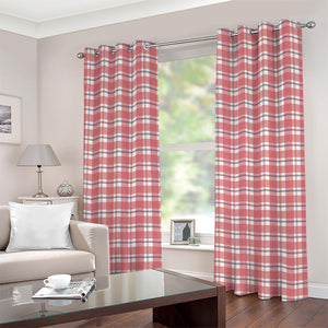 Pastel Madras Pattern Print Grommet Curtains