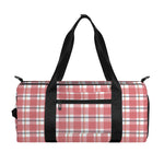 Pastel Madras Pattern Print Gym Bag