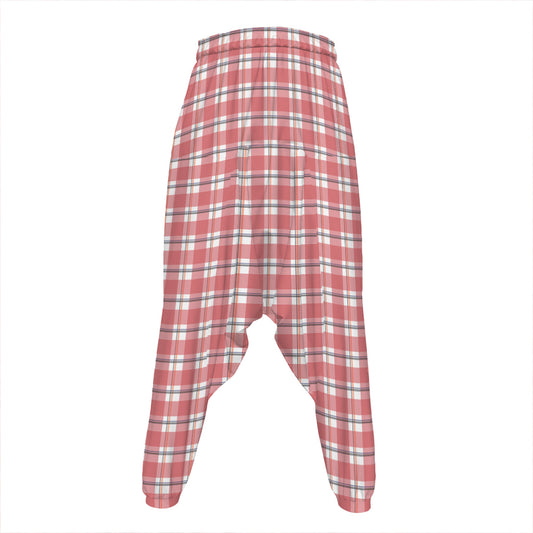 Pastel Madras Pattern Print Hammer Pants