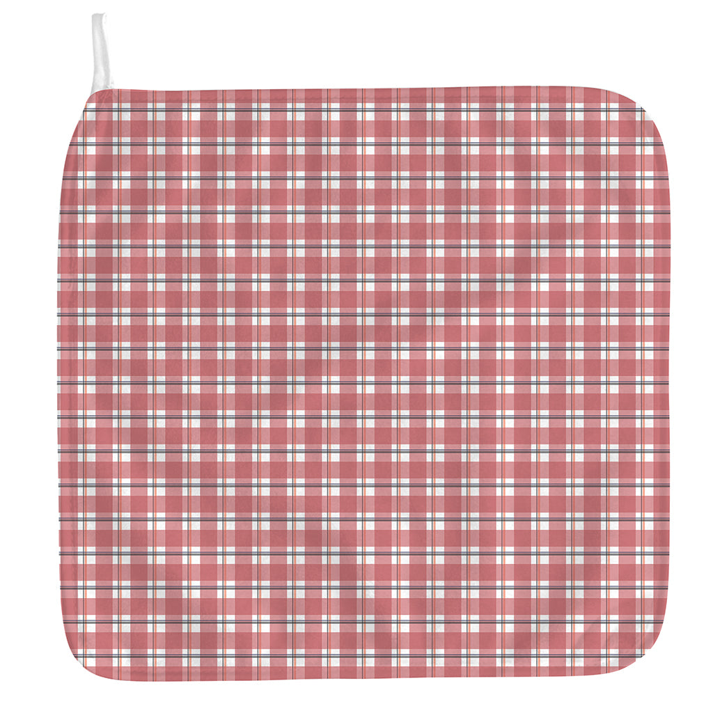 Pastel Madras Pattern Print Hand Towel
