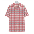 Pastel Madras Pattern Print Hawaiian Shirt