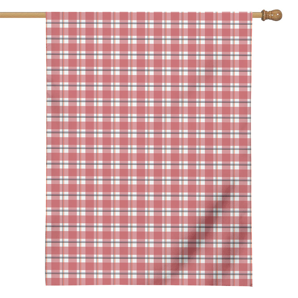 Pastel Madras Pattern Print House Flag