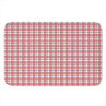 Pastel Madras Pattern Print Indoor Door Mat