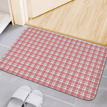 Pastel Madras Pattern Print Indoor Door Mat