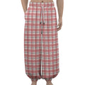 Pastel Madras Pattern Print Lantern Pants
