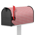 Pastel Madras Pattern Print Mailbox Cover
