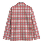 Pastel Madras Pattern Print Men's Blazer