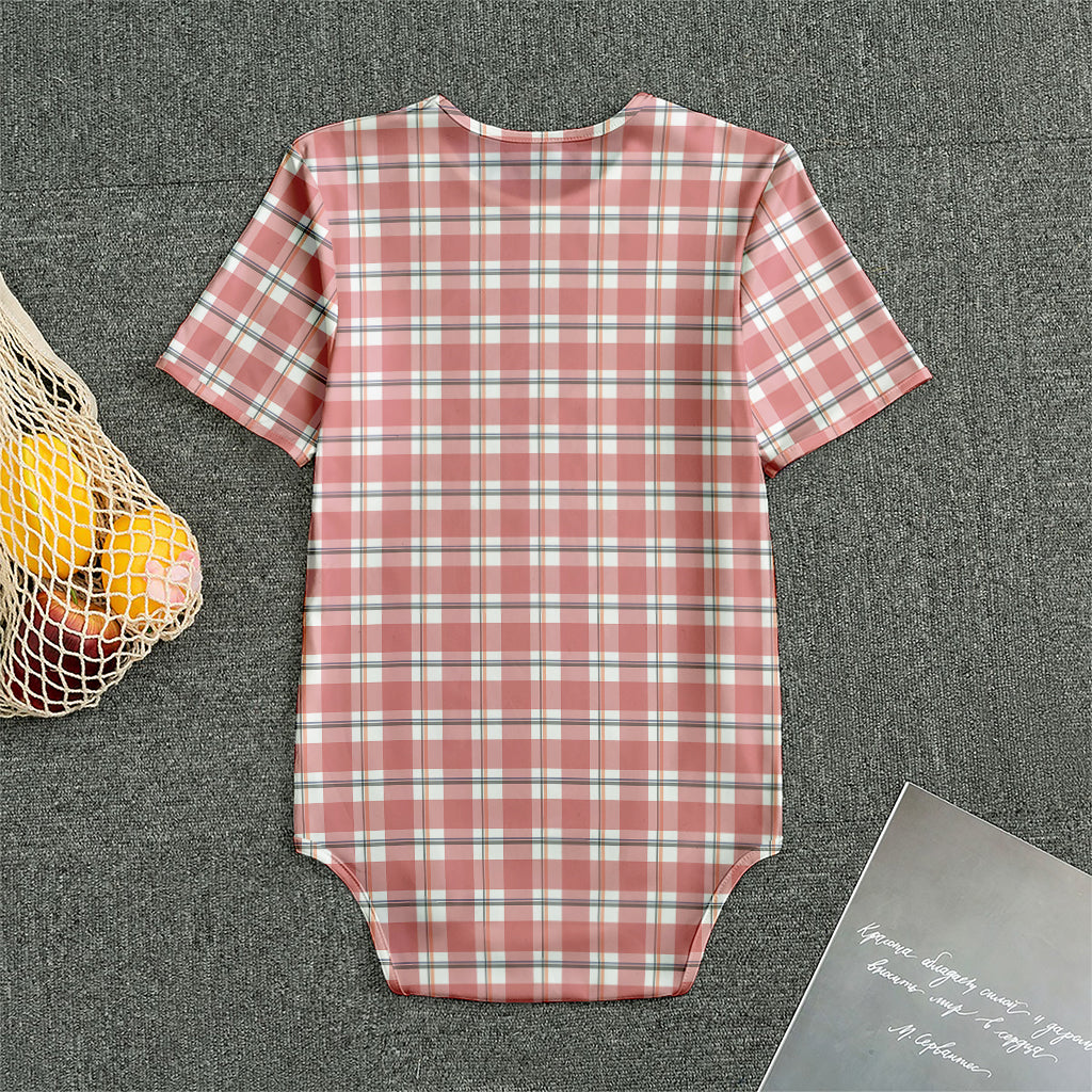 Pastel Madras Pattern Print Men's Bodysuit