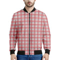 Pastel Madras Pattern Print Men's Bomber Jacket