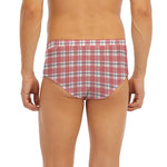 Pastel Madras Pattern Print Men's Briefs