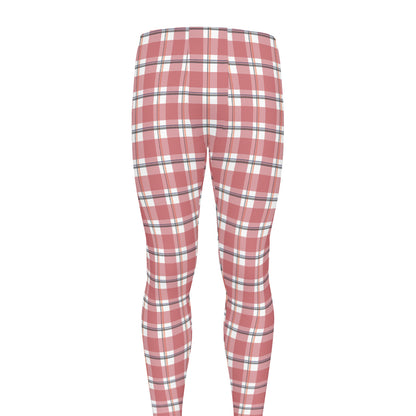 Pastel Madras Pattern Print Men's leggings