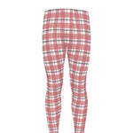 Pastel Madras Pattern Print Men's leggings