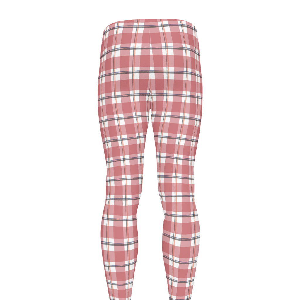 Pastel Madras Pattern Print Men's leggings