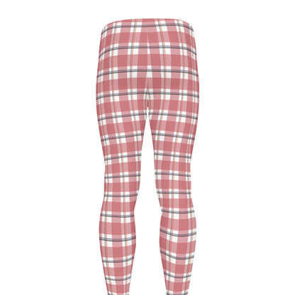 Pastel Madras Pattern Print Men's leggings