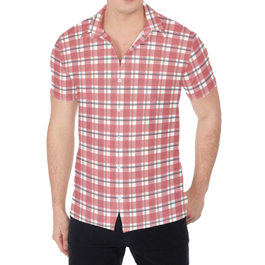 Pastel Madras Pattern Print Men's Shirt