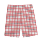 Pastel Madras Pattern Print Men's Sports Shorts